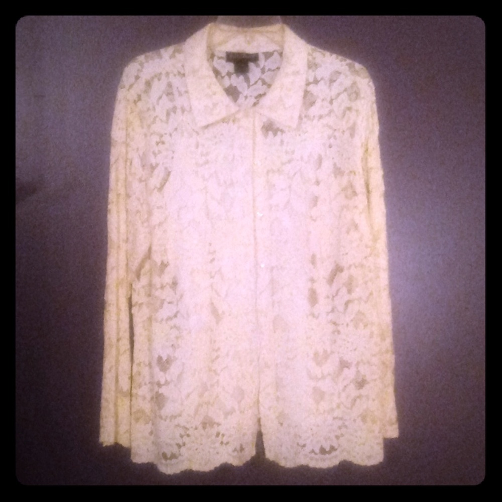 Ashley Steward Lace Top..